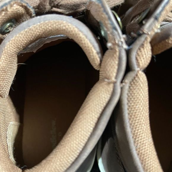 Tan Leather High-Top Sneaker - Picture 9 of 11